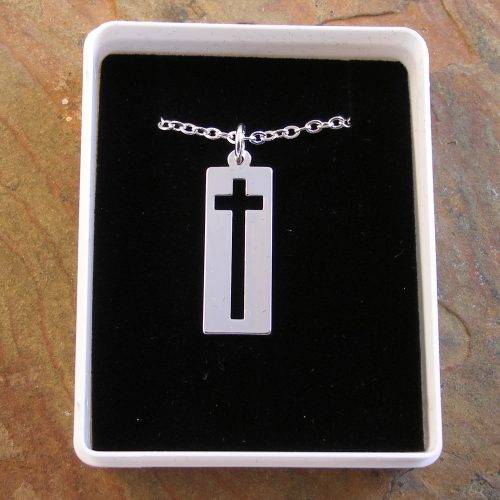 Cross Pendant With Chain And Box