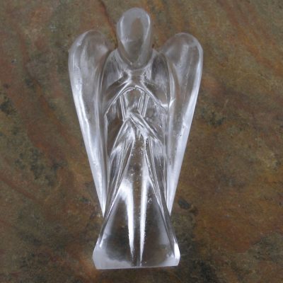 5cm Clear Quartz Carved Angel