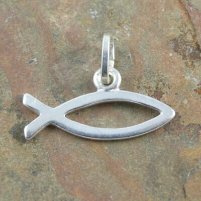Sterling Silver Christian Fish Pendant