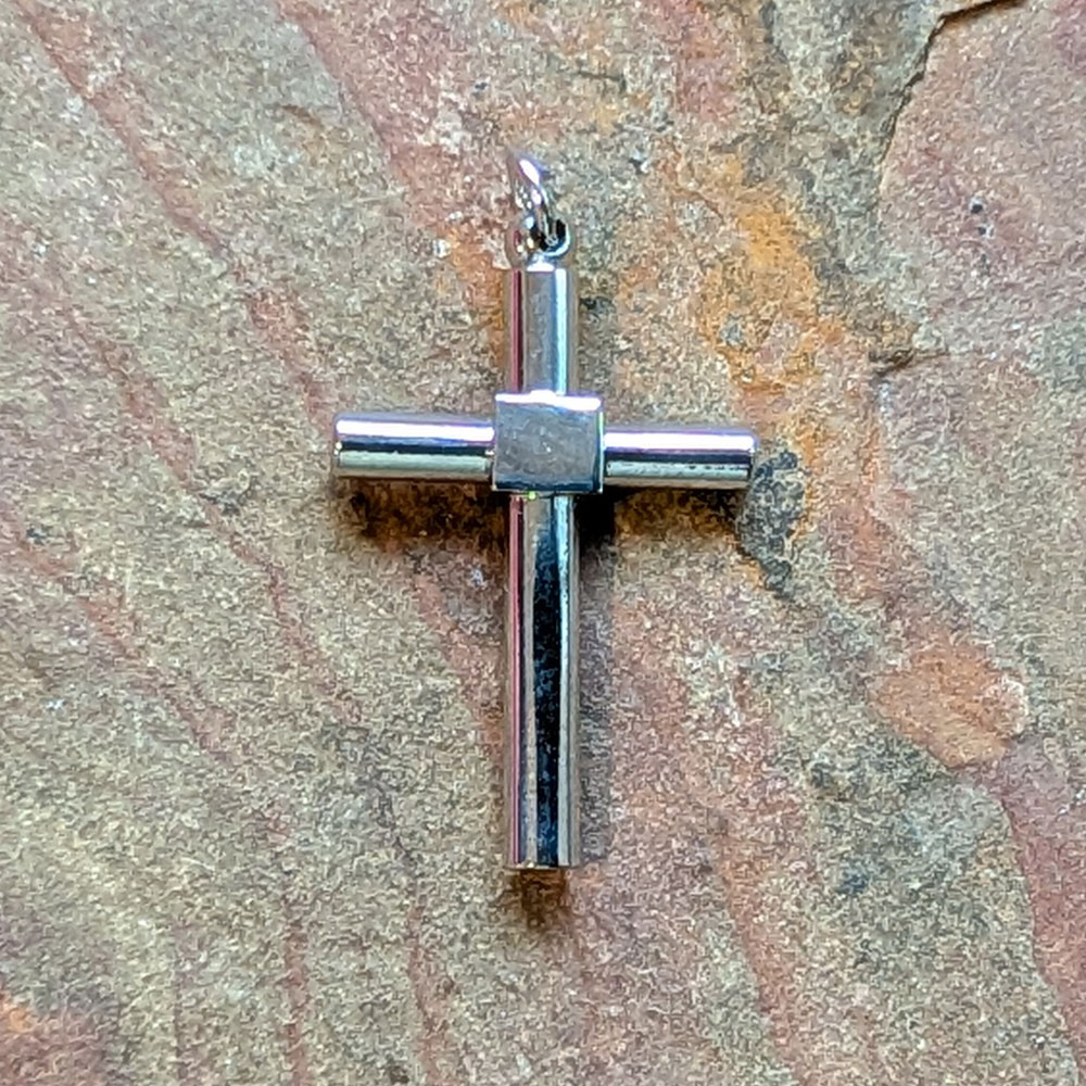 Stainless Steel Cross Pendant 18x28mm