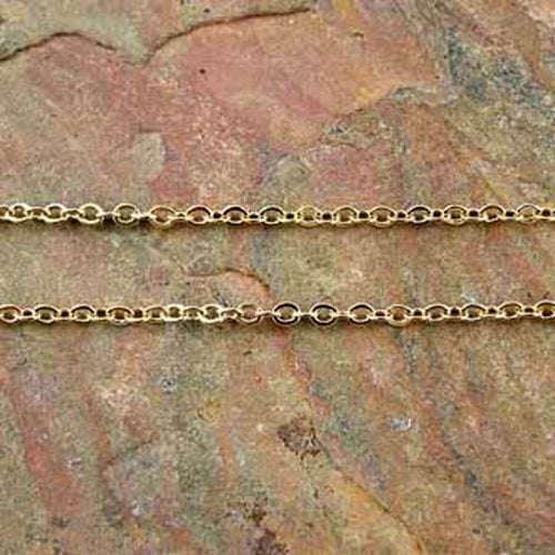 Gold Plated Diamond Cut Trace Chain