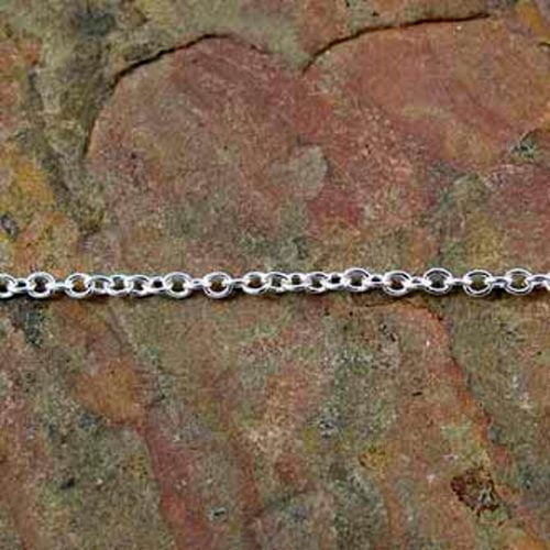 Silver Plated Fine Cable Chain