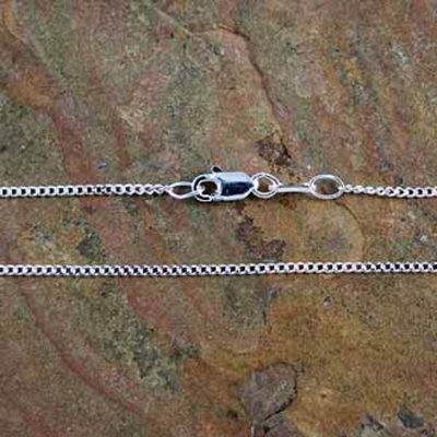 Sterling Silver Curb Chain Necklace