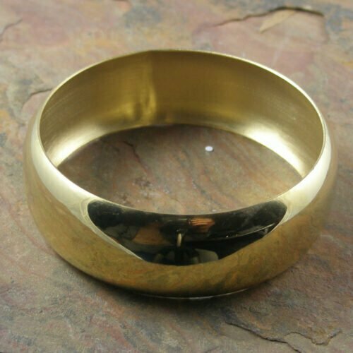 Stainless Steel 23.5mm Bangle 68mm Gold Ip Plated