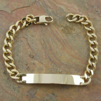 Stainless Steel ID Bracelet IP Gold Plated