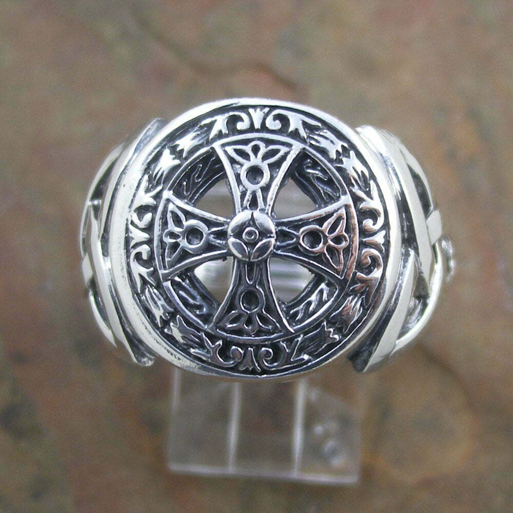 Sterling Silver Gents Cross Ring 17.25mm - Transglobal Trading ...